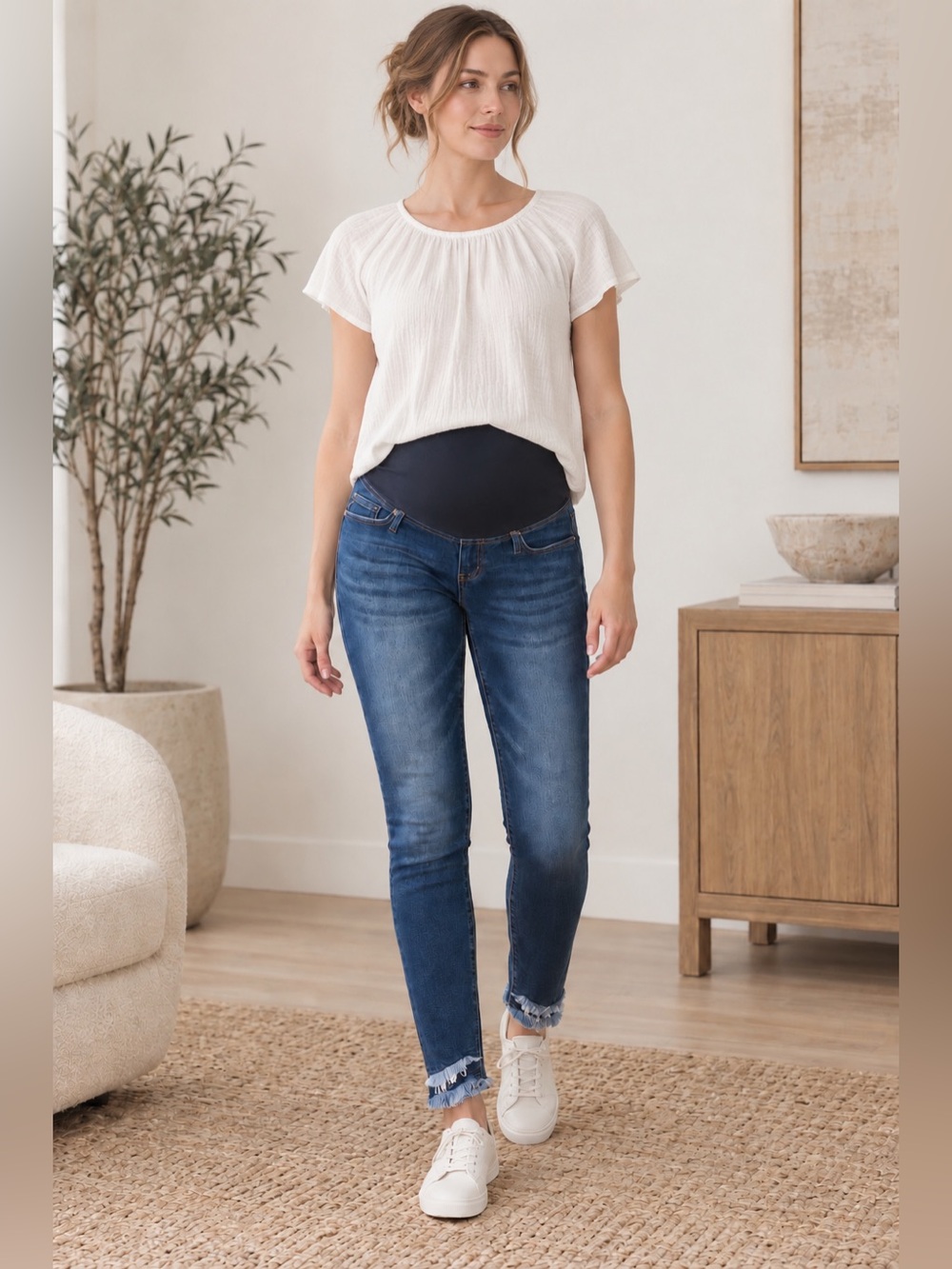 Blue Denim Maternity Jeans